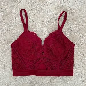 Victoria’s Secret Red Longline Bra/Bustier